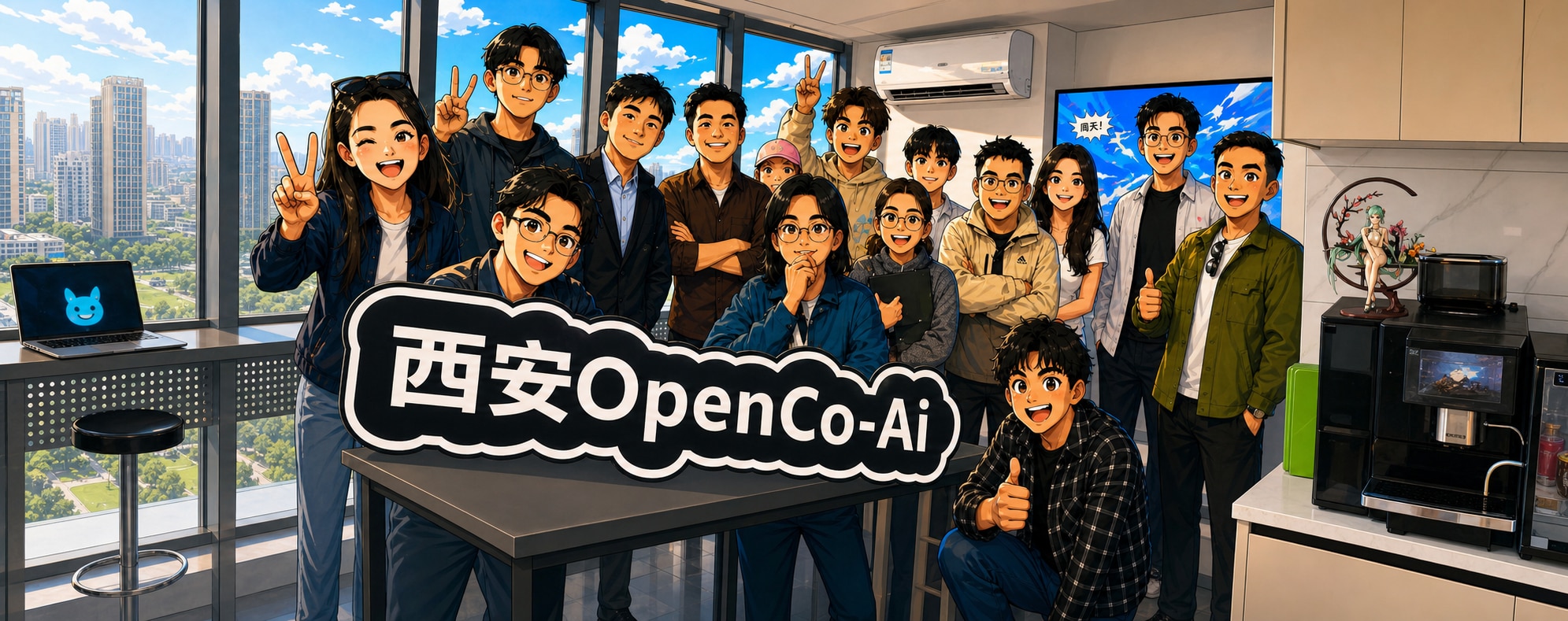 西安 OpenCo-Ai 共创现场合影